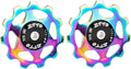 ZTTO Guide Pulley Bike Rear Derailleur Pulley Wheels, Colorful Aluminum Alloy 11T 13T CNC Road Bike Guide Roller Bicycle Derailleur 4mm 5mm 6mm for MTB, Road Bike
