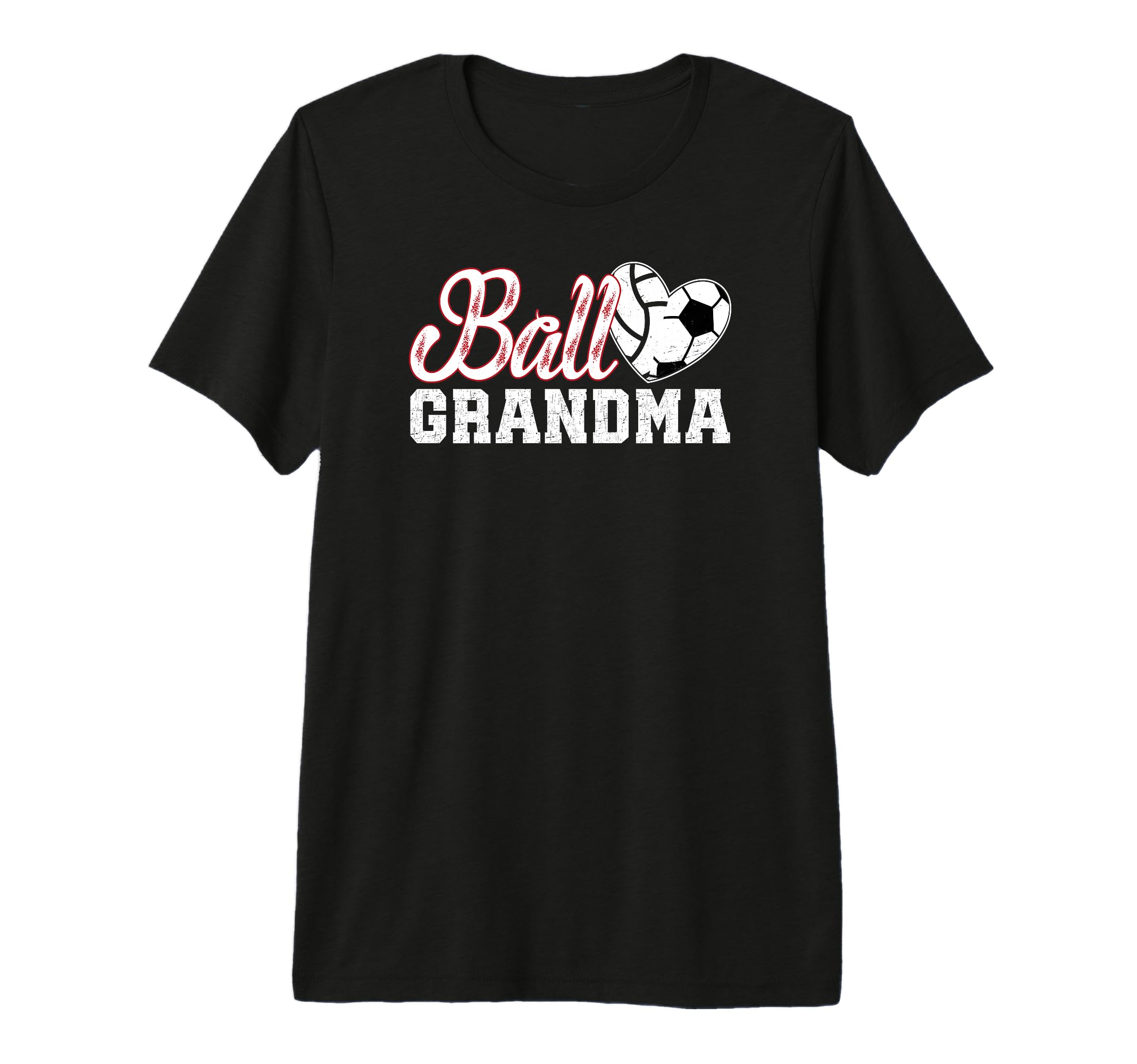 Ball Grandma Heart Soccer Volleyball T-Shirt - Streetwear Style Men Women