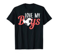 Family Soccer Football Love My Mom T-Shirt - Novelty Apparel for Adults