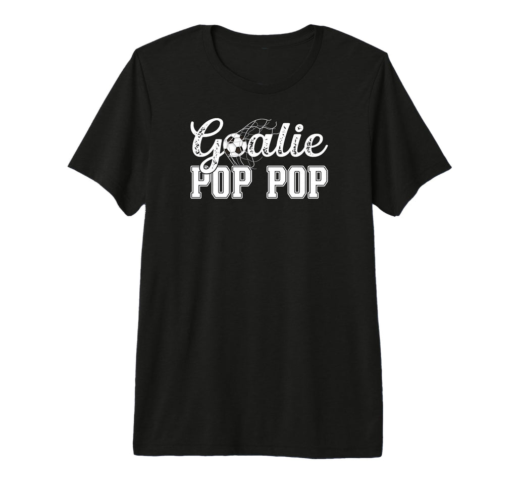 Mens Soccer Goalie Pop Pop Soccer T-Shirt - Casual Everyday Wear Men Women