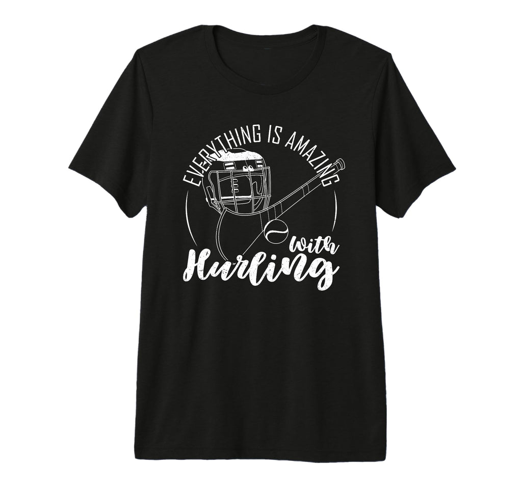 Hurling Helmet Athletic Goalkeeper T-Shirt - Minimalist Print for Adults