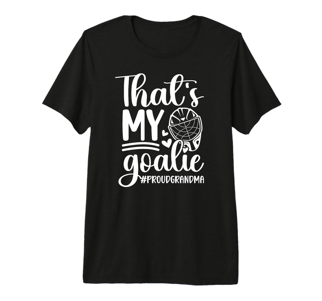 Proud Hockey Goalkeeper Grandma Hockey T-Shirt - Trendy Graphic for Adults