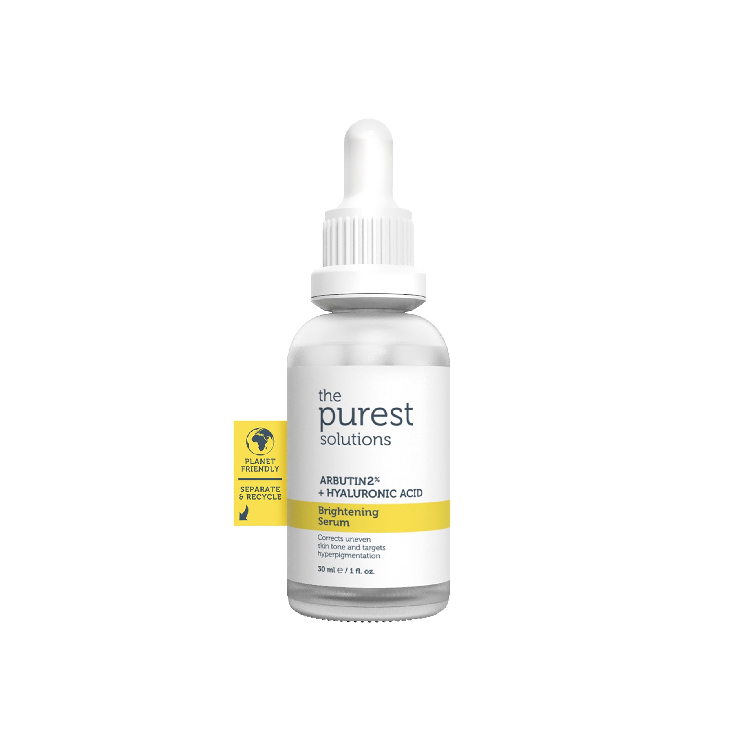 The Purest Solutions Skin Care Set - Brightening Serum & Facial Peeling for Hyperpigmentation with AHA BHA and Hyaluronic Acid