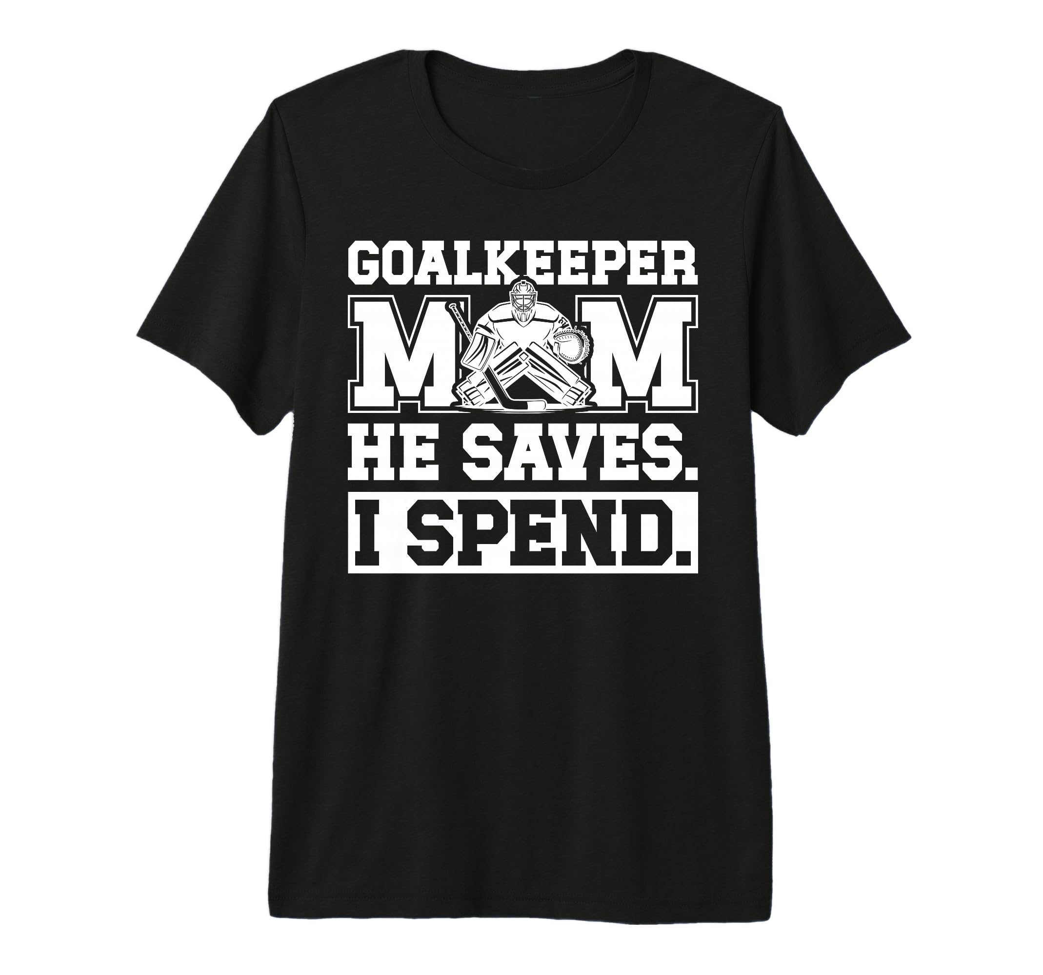 Funny Hockey Goalkeeper Mom Hockey T-Shirt - Trendy Graphic Men Women