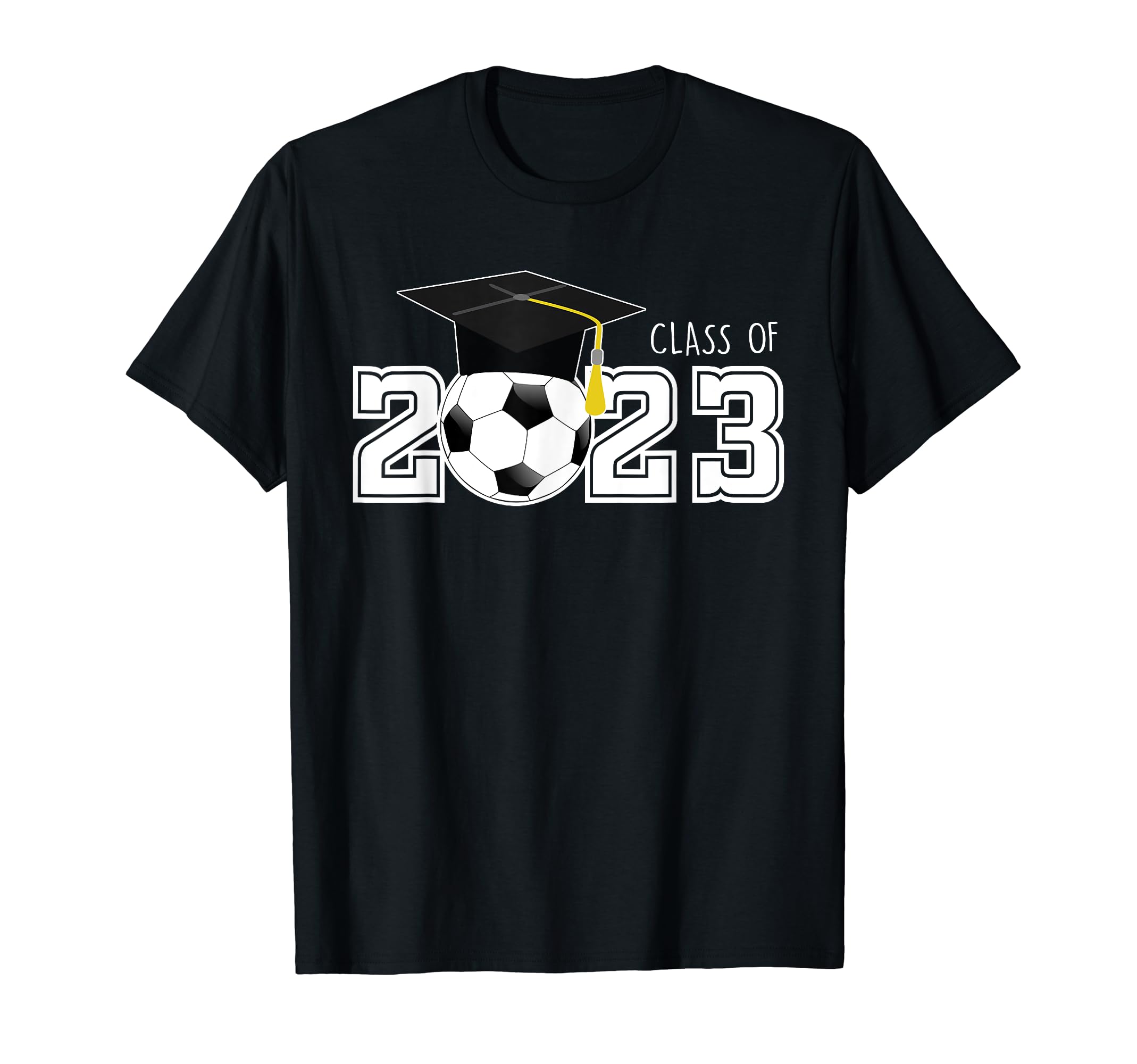 Class 2023 Soccer Senior Football Mom T-Shirt - Graphic Print Unisex
