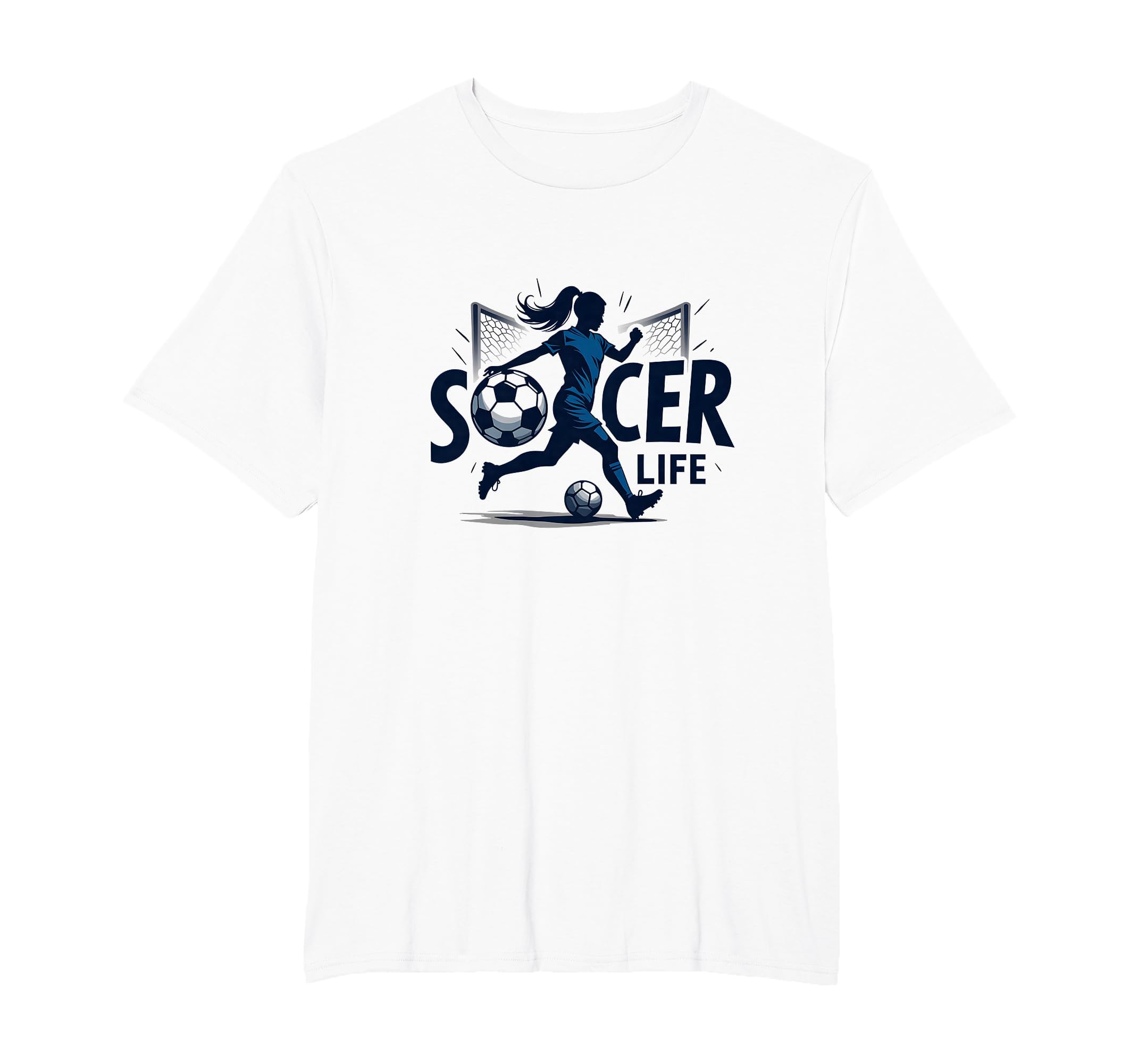 Soccer Is Life Womens Passion Beautiful T-Shirt - Graphic Print Unisex