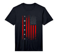 American Flag Soccer Soccer T-Shirt - Casual Everyday Wear Unisex