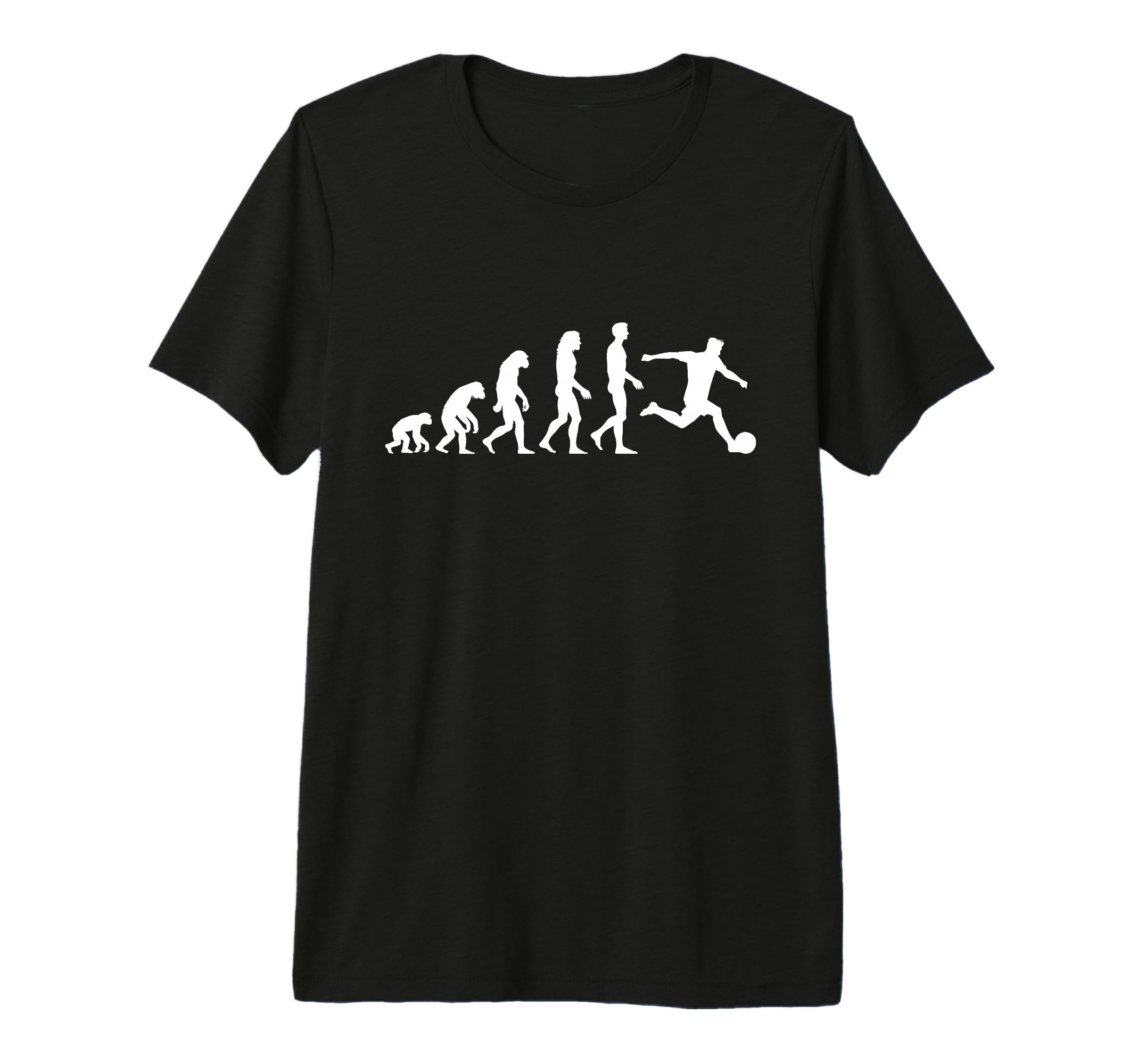 Soccer Player Evolution Funny Football T-Shirt - Novelty Apparel Unisex