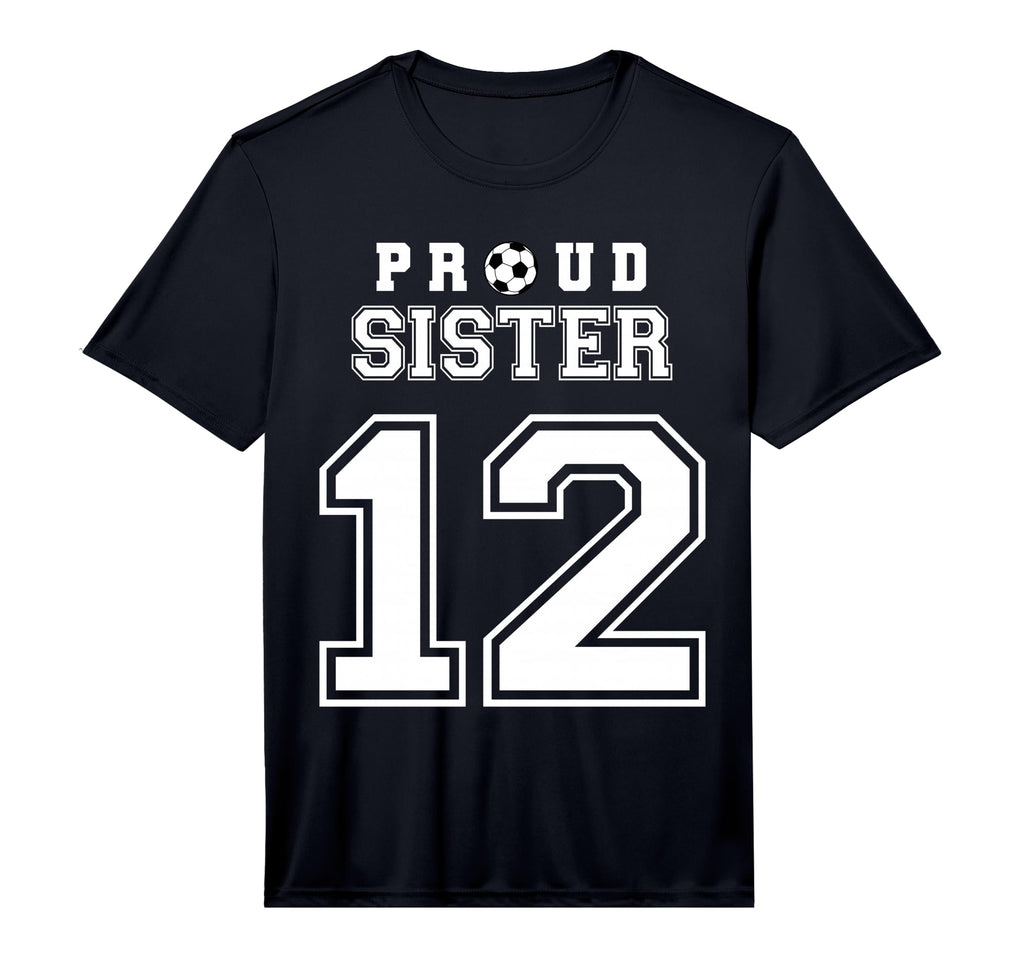 Number 12 Custom Proud Soccer Futbol T-Shirt - Unique Graphic Men Women
