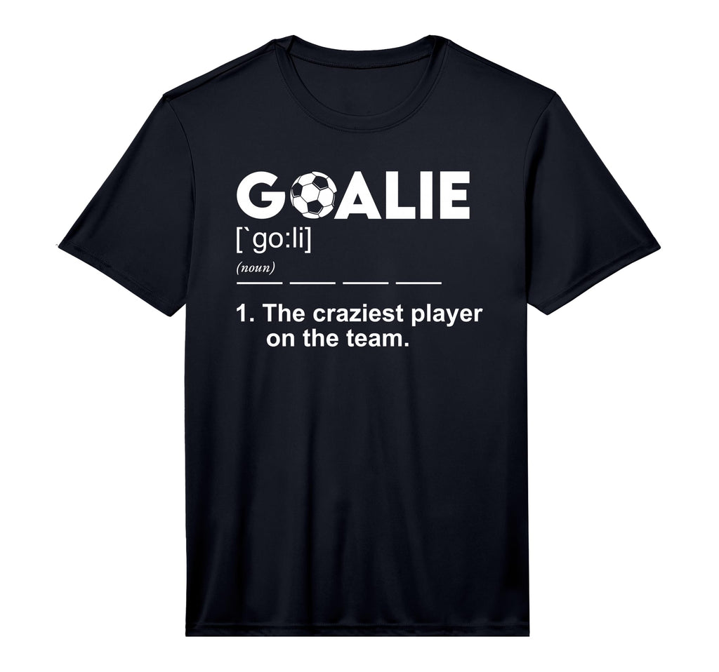 Goalie Definition Soccer Goalkeeper T-Shirt - Minimalist Print for Adults