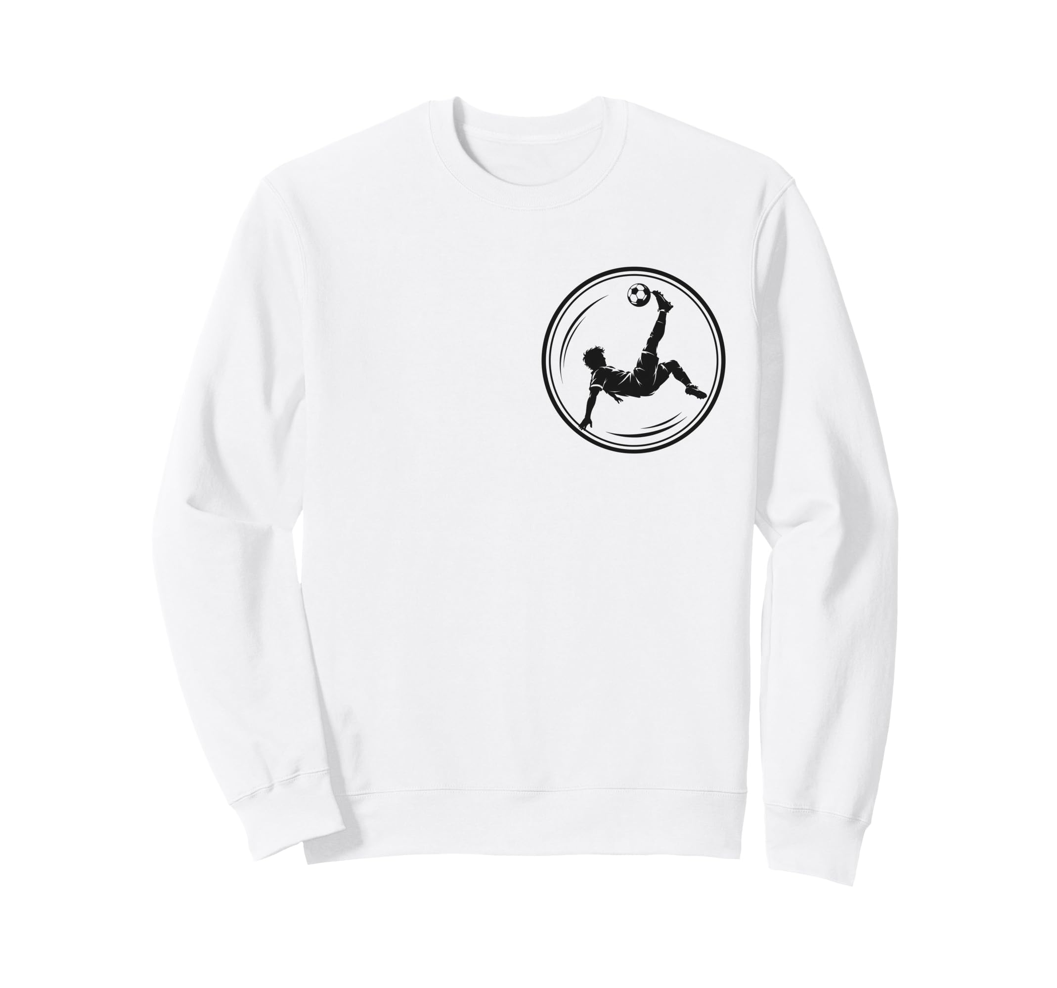 Soccer Bicycle Kick Football Player Sweatshirt - Fun Novelty Design Unisex