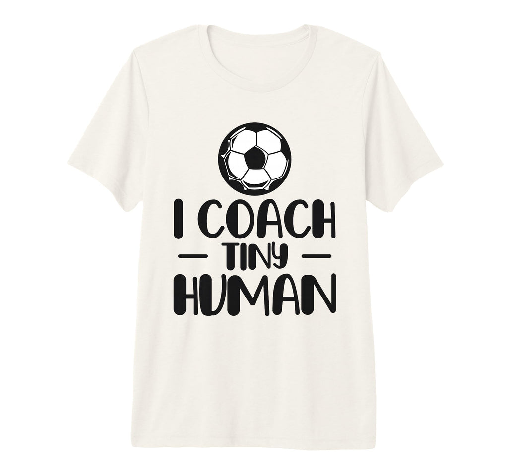 I Coach Tiny Humans Soccer Ball Soccer T-Shirt - Graphic Print Men Women