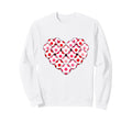 Heart Shaped Soccer Ball Artwork Sweatshirt - Unique Graphic Unisex