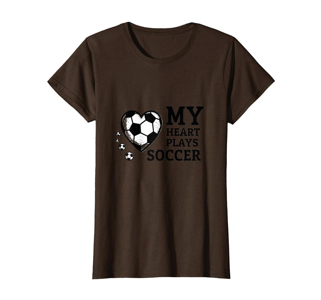 My Heart Plays Soccer Mom T-Shirt - Custom Art Print Unisex