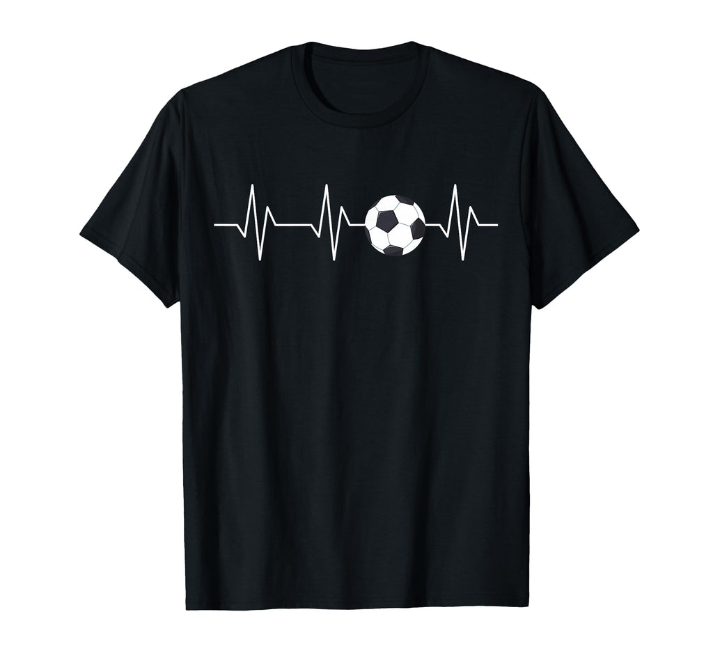 Soccer Heartbeat Funny Soccer Lover T-Shirt - Aesthetic Graphic Unisex