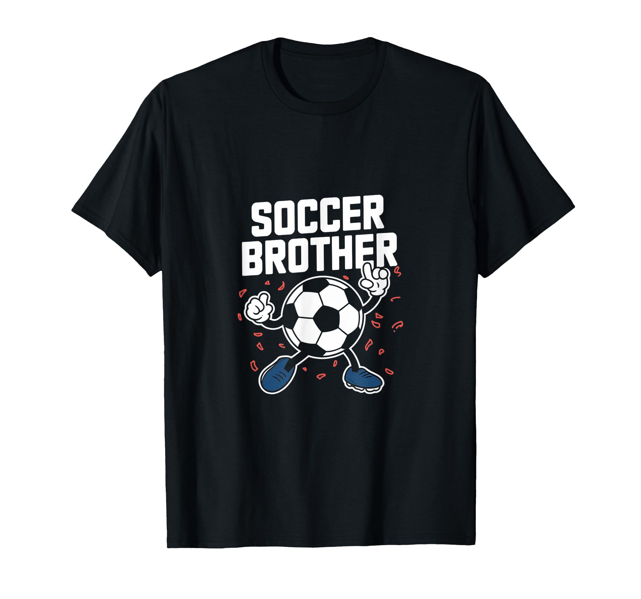 Soccer Brother Match Football Game T-Shirt - Minimalist Print for Adults