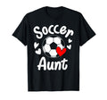 Soccer Aunt Heart Thats My Nephew Funny T-Shirt - Custom Art Print Unisex