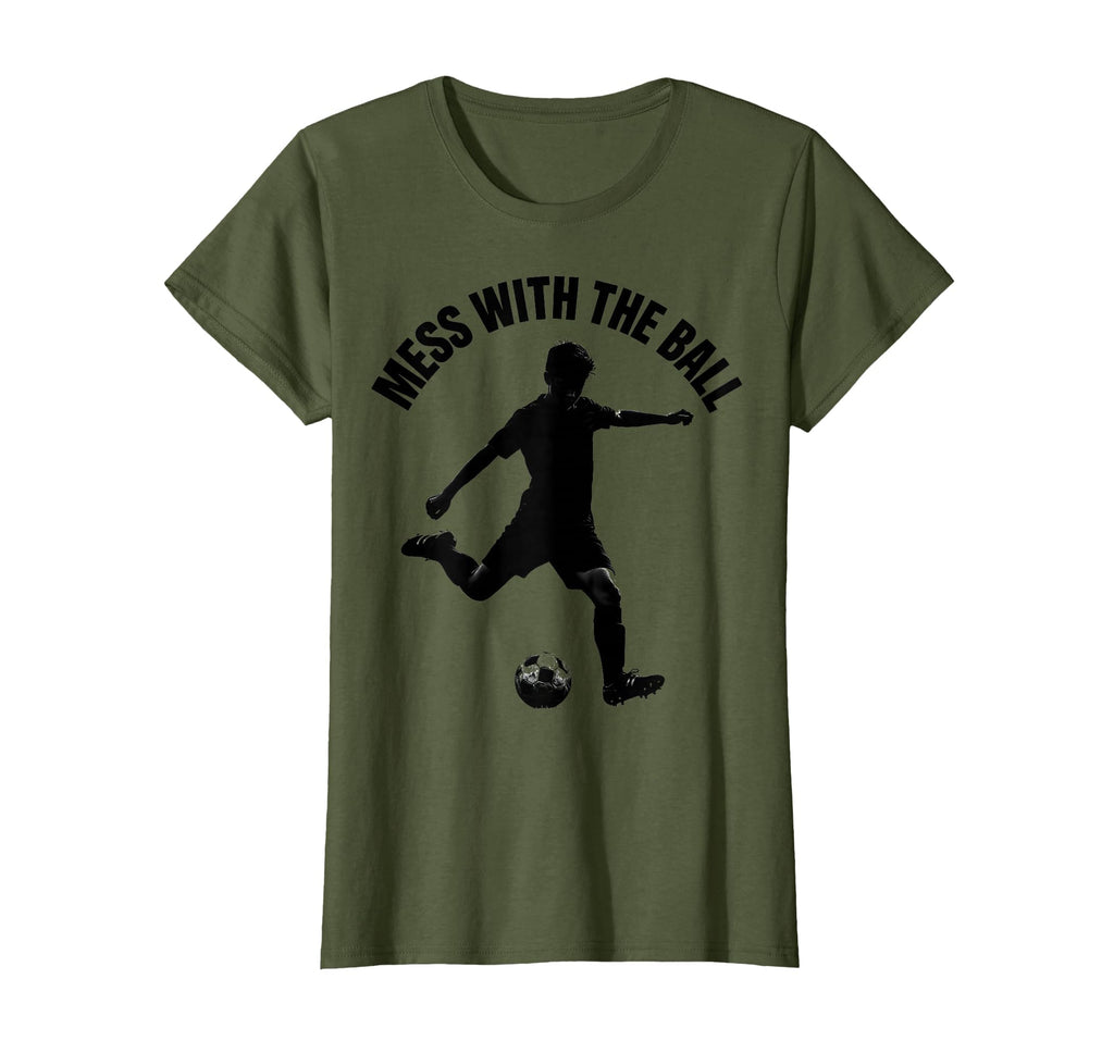 Mess Ball Soccer T-Shirt - Unique Graphic Men Women