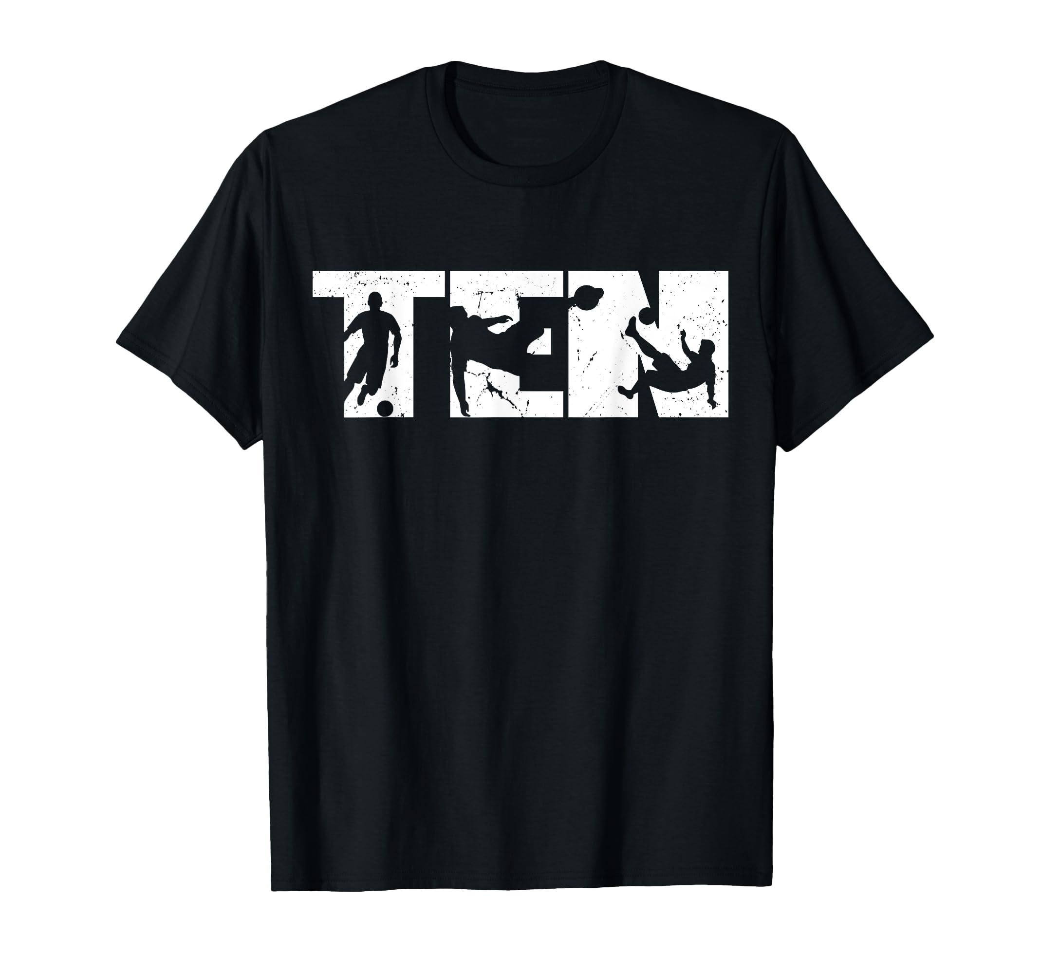 10Th Birthday Soccer 10 Years Old T-Shirt - Casual Everyday Wear Men Women