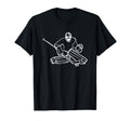 Ice Hockey Goalkeeper Sketch T-Shirt - Fun Novelty Design for Adults