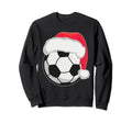 Santa Soccer Ball Player Coach Sweatshirt - Minimalist Print Unisex