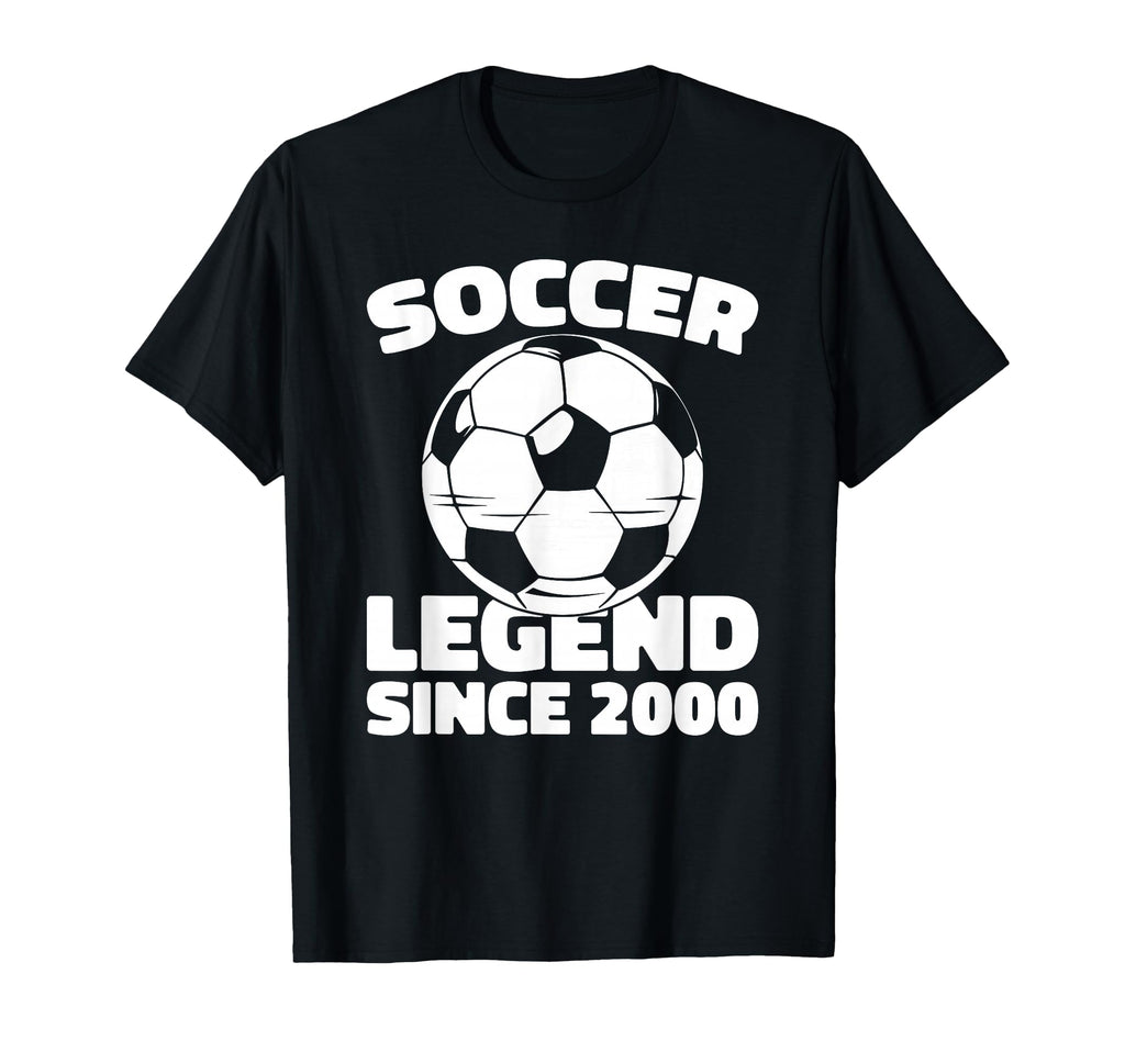 Born 2000 Soccer Player Sports Team T-Shirt - Fun Novelty Design Unisex