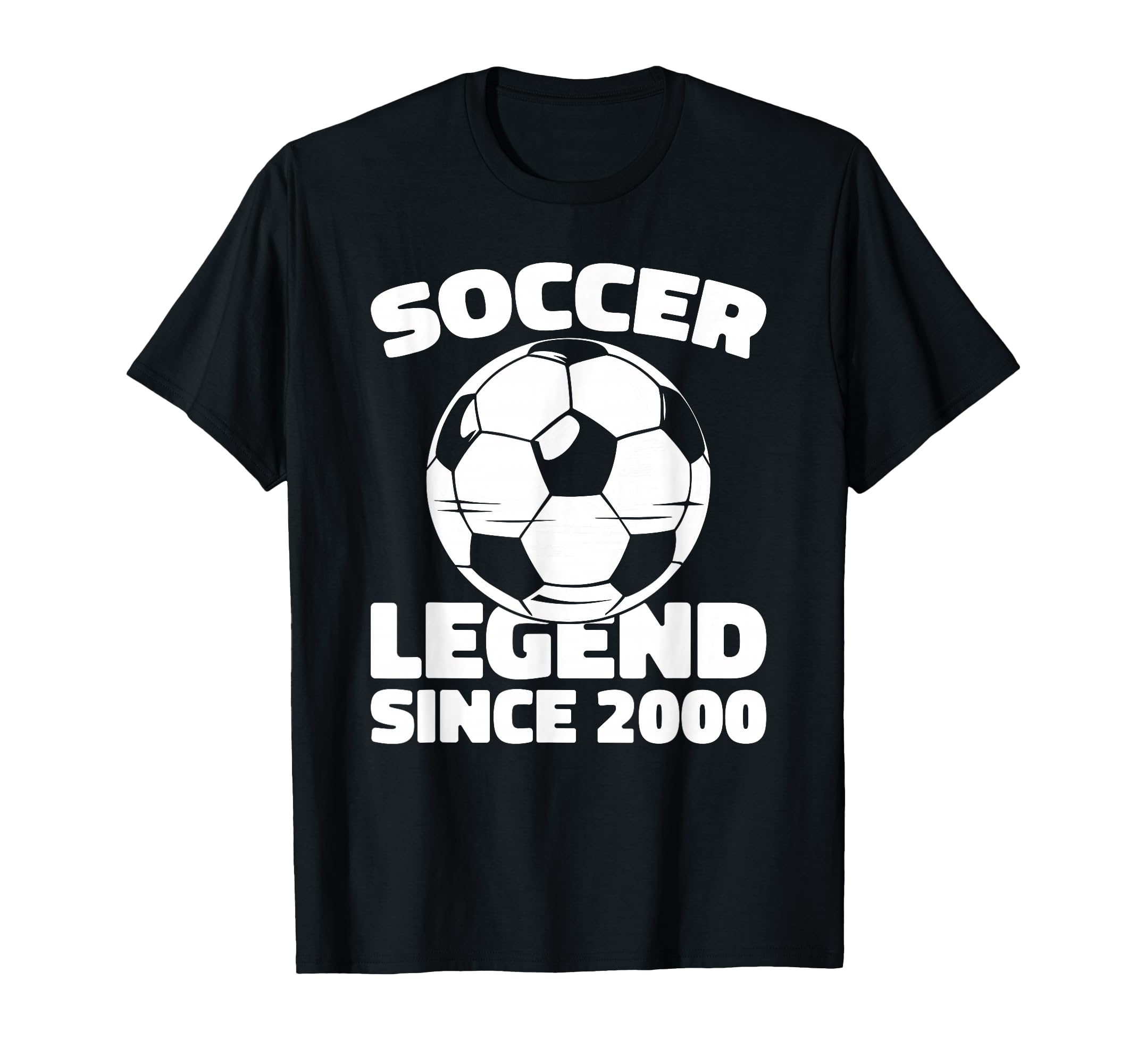 Born 2000 Soccer Player Sports Team T-Shirt - Fun Novelty Design Unisex