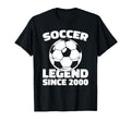 Born 2000 Soccer Player Sports Team T-Shirt - Streetwear Style for Adults