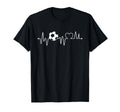 Soccer Heartbeat Soccer Ball T-Shirt - Fun Novelty Design Men Women