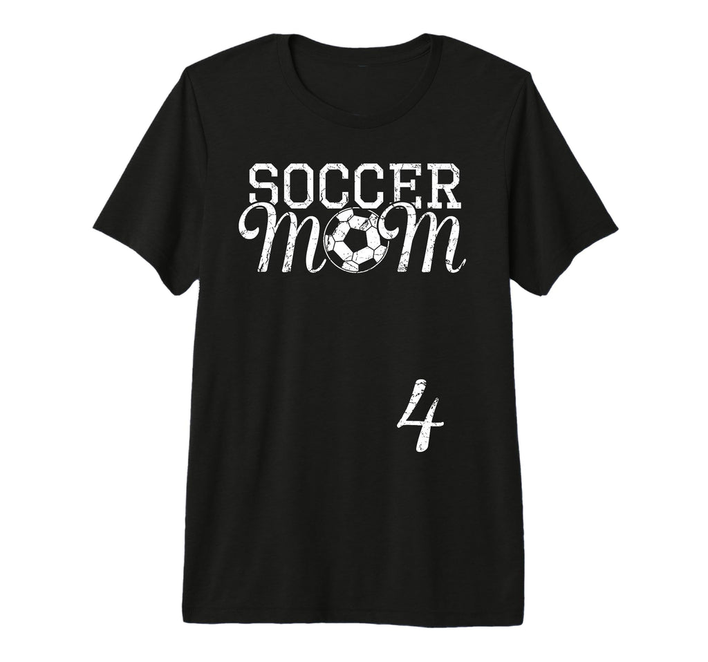 Soccer Mom Jersey Number 4 Favorite T-Shirt - Minimalist Print Men Women
