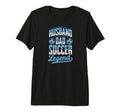 Husband Dad Soccer Legend Soccer T-Shirt - Graphic Print for Adults