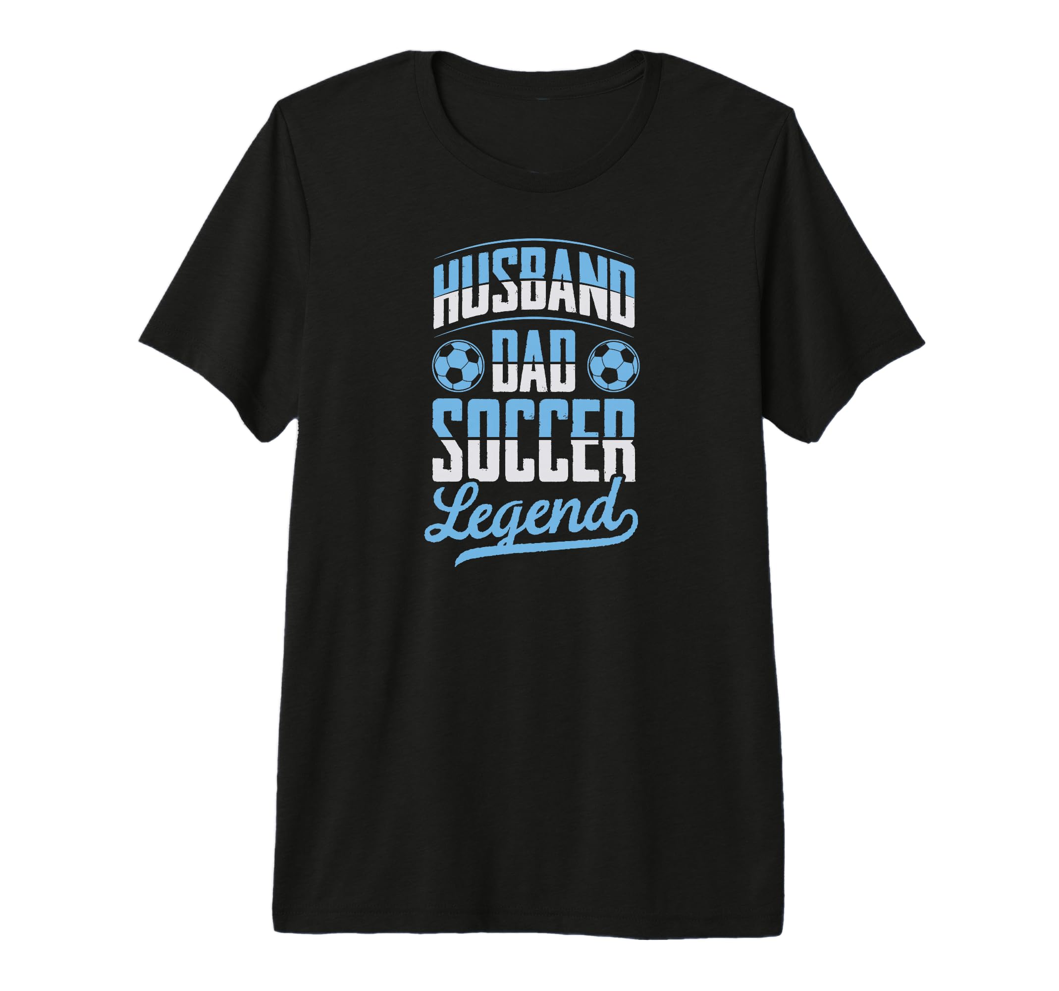 Husband Dad Soccer Legend Soccer T-Shirt - Graphic Print for Adults