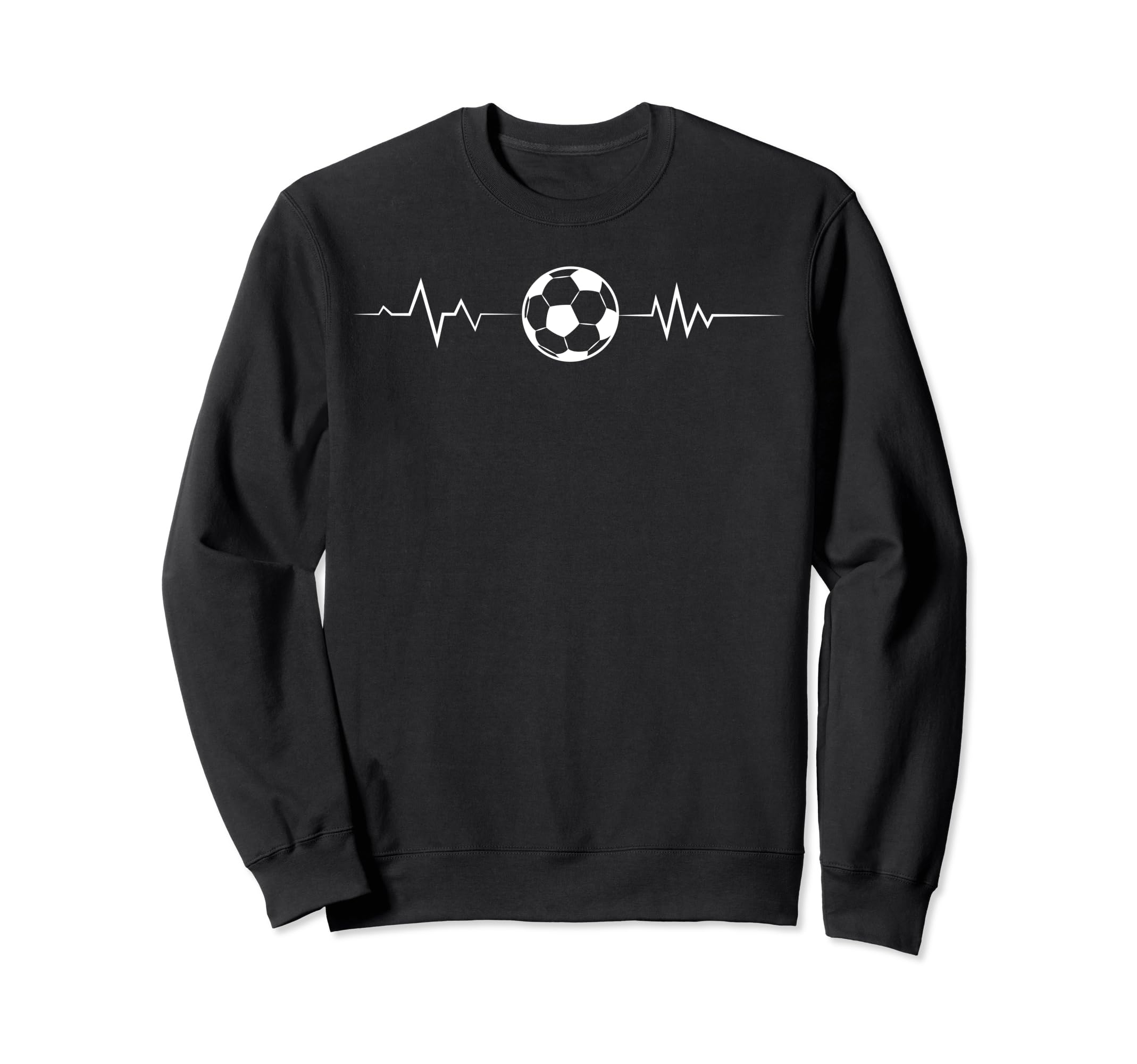 Soccer Heartbeat Soccer Lover Sweatshirt - Trendy Graphic Unisex