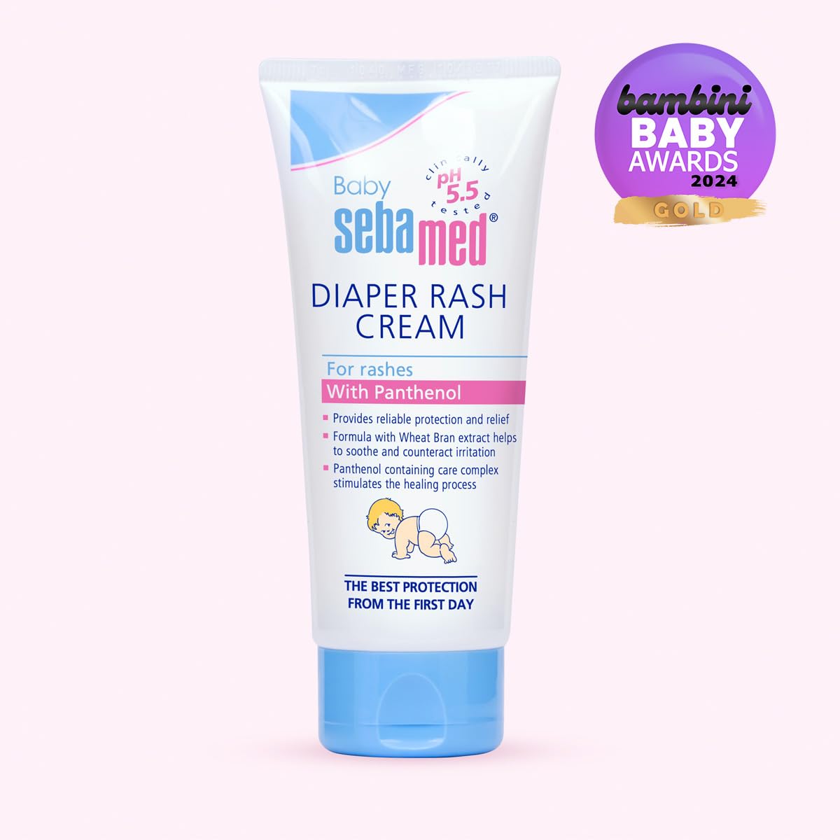 Sebamed Baby Cream Diaper Rash Prevention 1.69 fl oz - Hypoallergenic & Dermatologically Tested