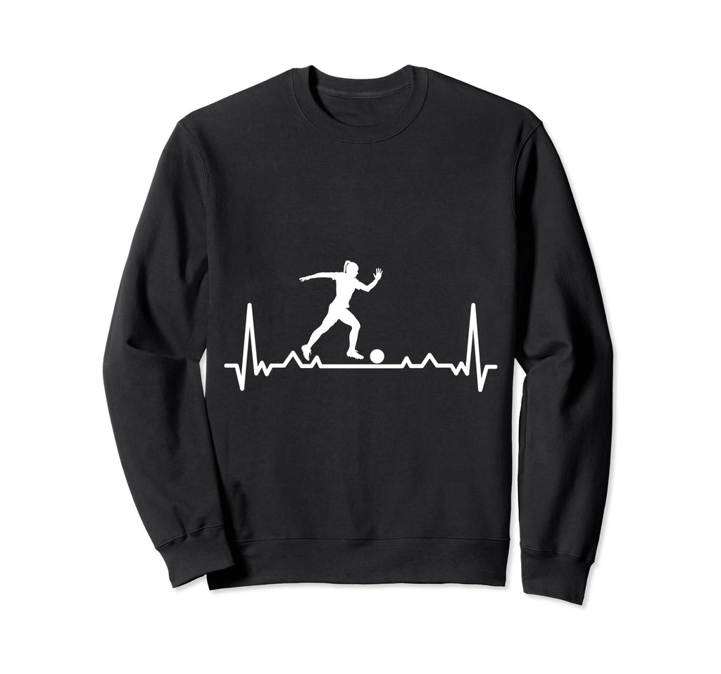 Soccer Heartbeat And Player Soccer Sweatshirt - Streetwear Style for Adults