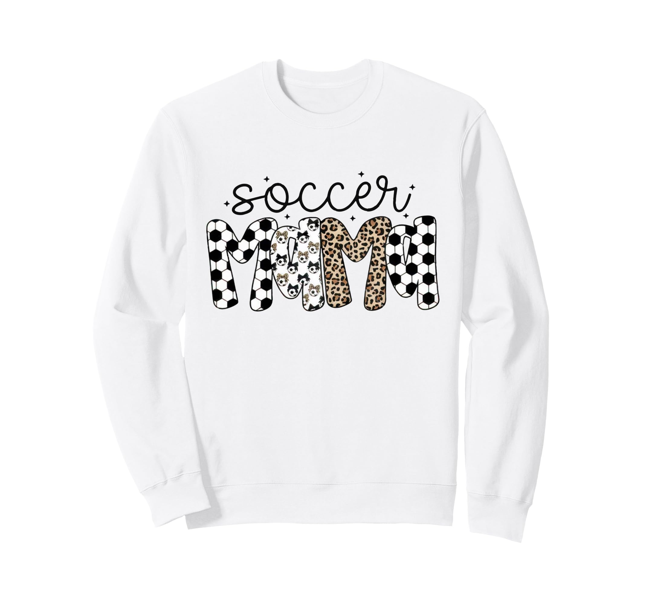 Soccer Mama Leopard Soccer Mom Sweatshirt - Fun Novelty Design for Adults
