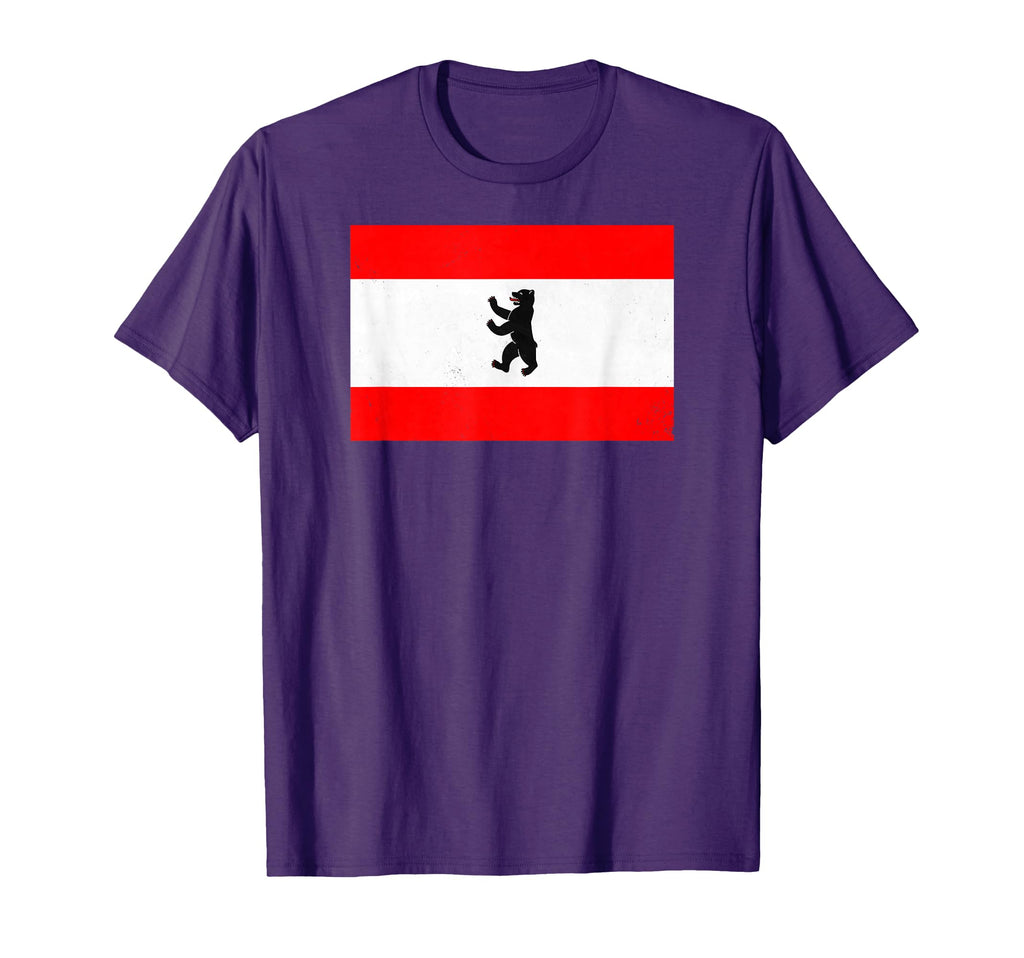 Germany Berlin Bear Flag Soccer Pride T-Shirt - Streetwear Style Men Women
