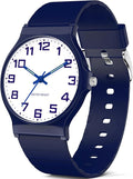 Kids Analog Watch Boys Girls, 30M Waterproof, Sports Watch for Boys, Easy to Read Children's Thin Dial Wrist Watches with Soft Band, for Ages 5-15 Kids Great Birthday Gifts Christmas Day