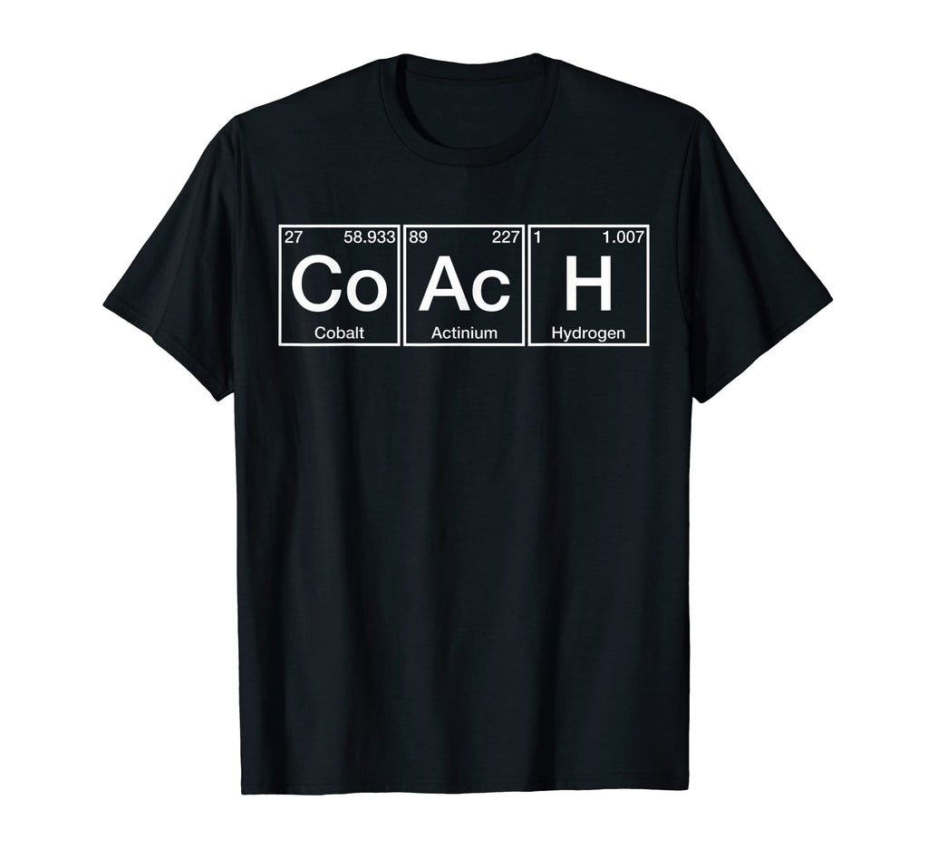 Coach Periodic Table Elements T-Shirt - Fun Novelty Design Unisex