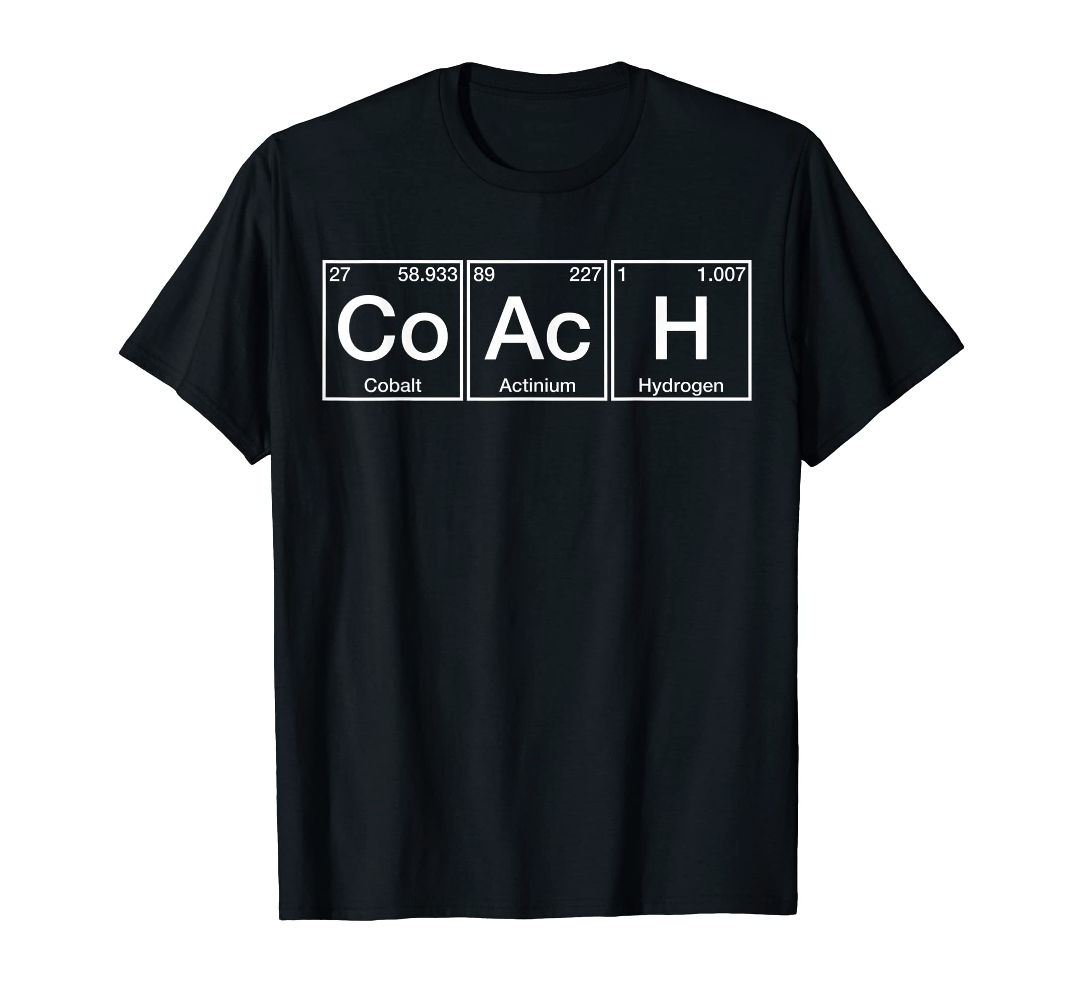 Coach Periodic Table Elements T-Shirt - Fun Novelty Design Unisex