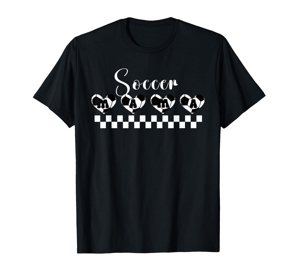 Soccer Mom Mama Heart Ball Sports Mom T-Shirt - Fun Novelty Design Unisex