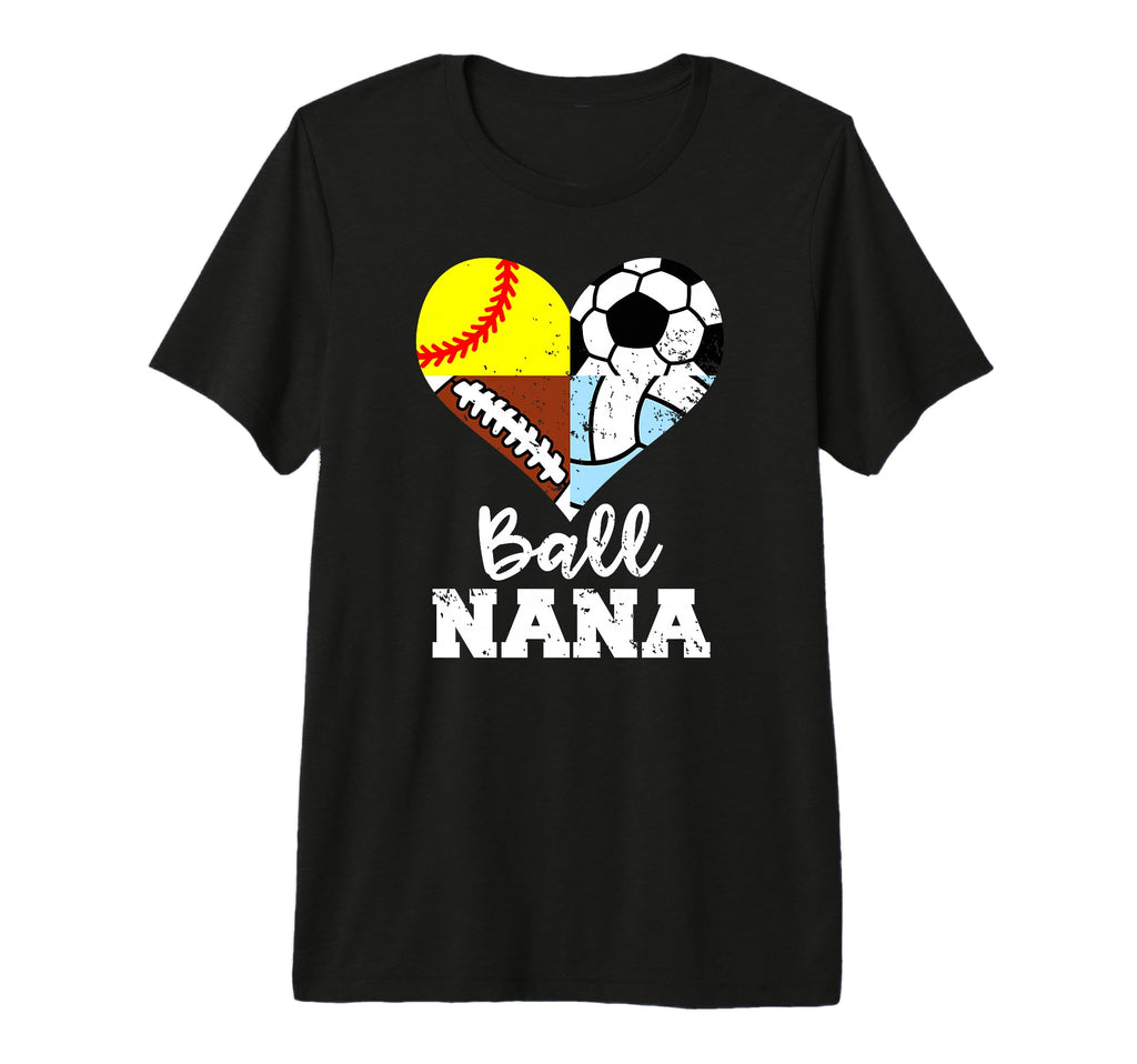Ball Nana Funny Soccer Football T-Shirt - Fun Novelty Design Unisex