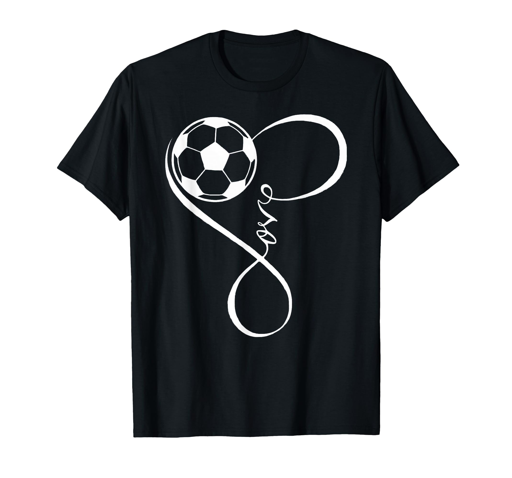 Soccer Ball Balloon Frame Funny Soccer T-Shirt - Minimalist Print Unisex
