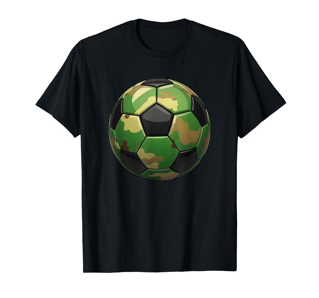Soccer Ball Camouflage Soccer Player Camo T-Shirt - Custom Art Print Unisex