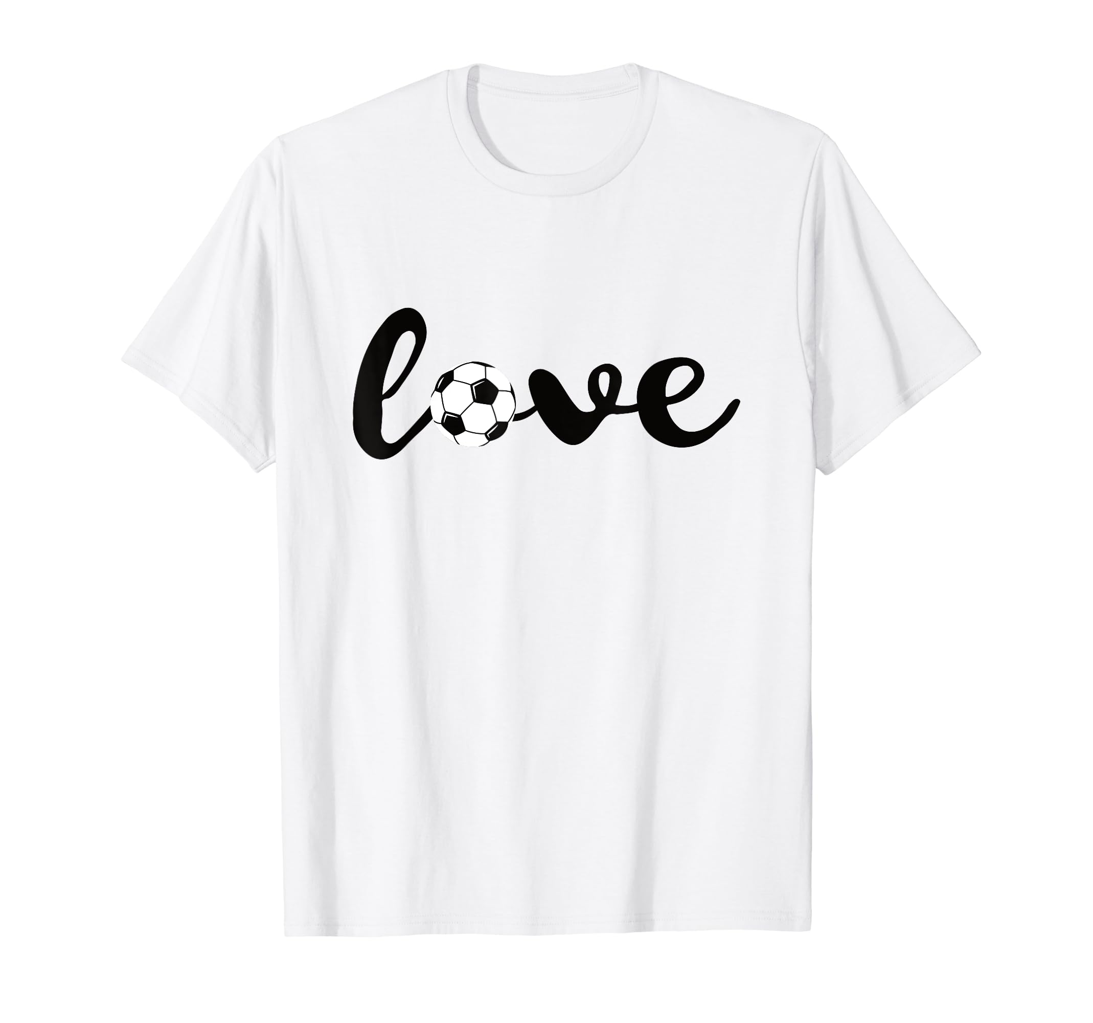 Love Soccer Sports Fans Soccer T-Shirt - Minimalist Print for Adults