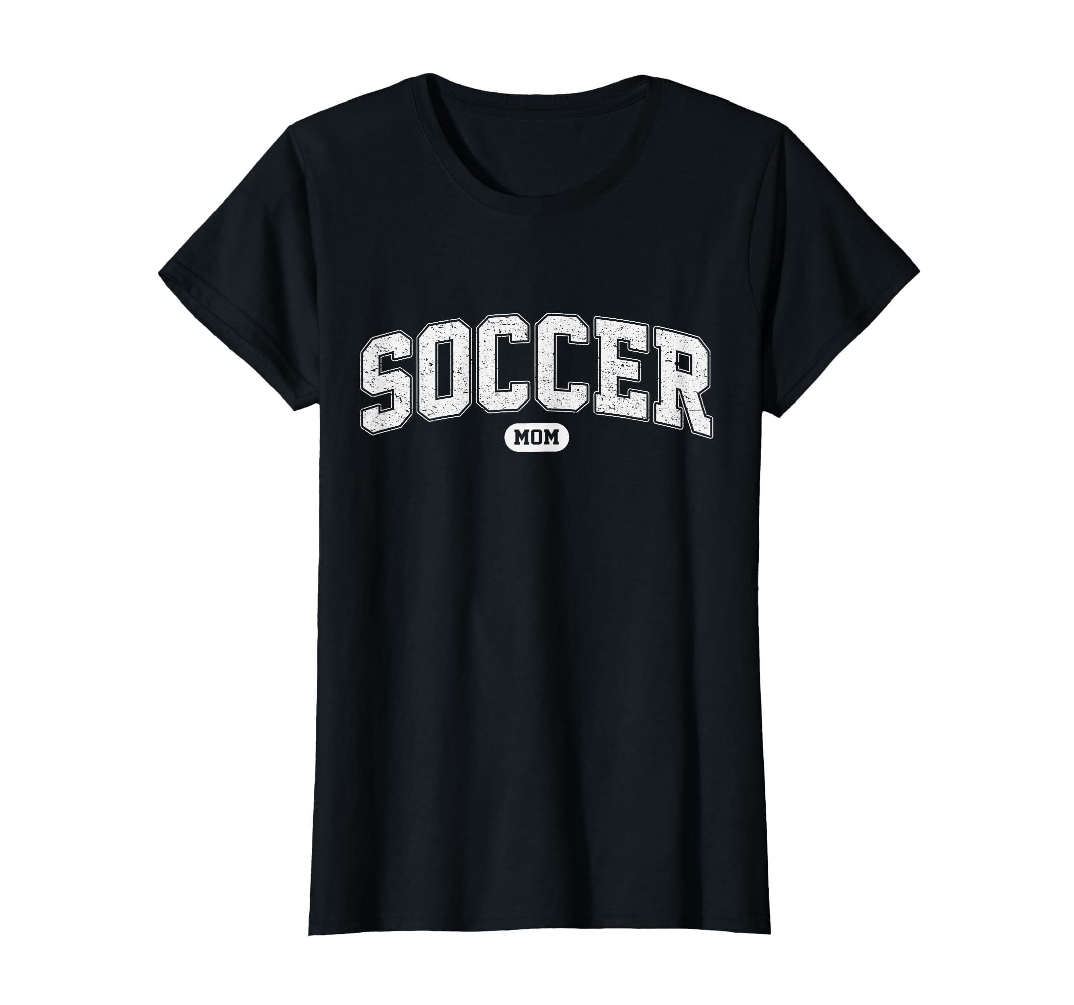 Soccer Mom Funny Athletic Lettering T-Shirt - Minimalist Print Men Women