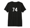 Number 74 80S 90S Soccer Team Jersey T-Shirt - Novelty Apparel Unisex