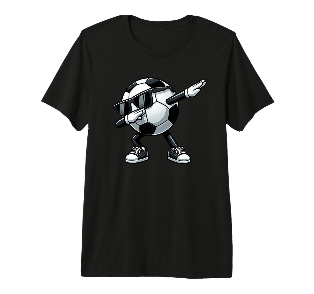 Dabbing Soccer Ball Soccer Sports T-Shirt - Minimalist Print for Adults