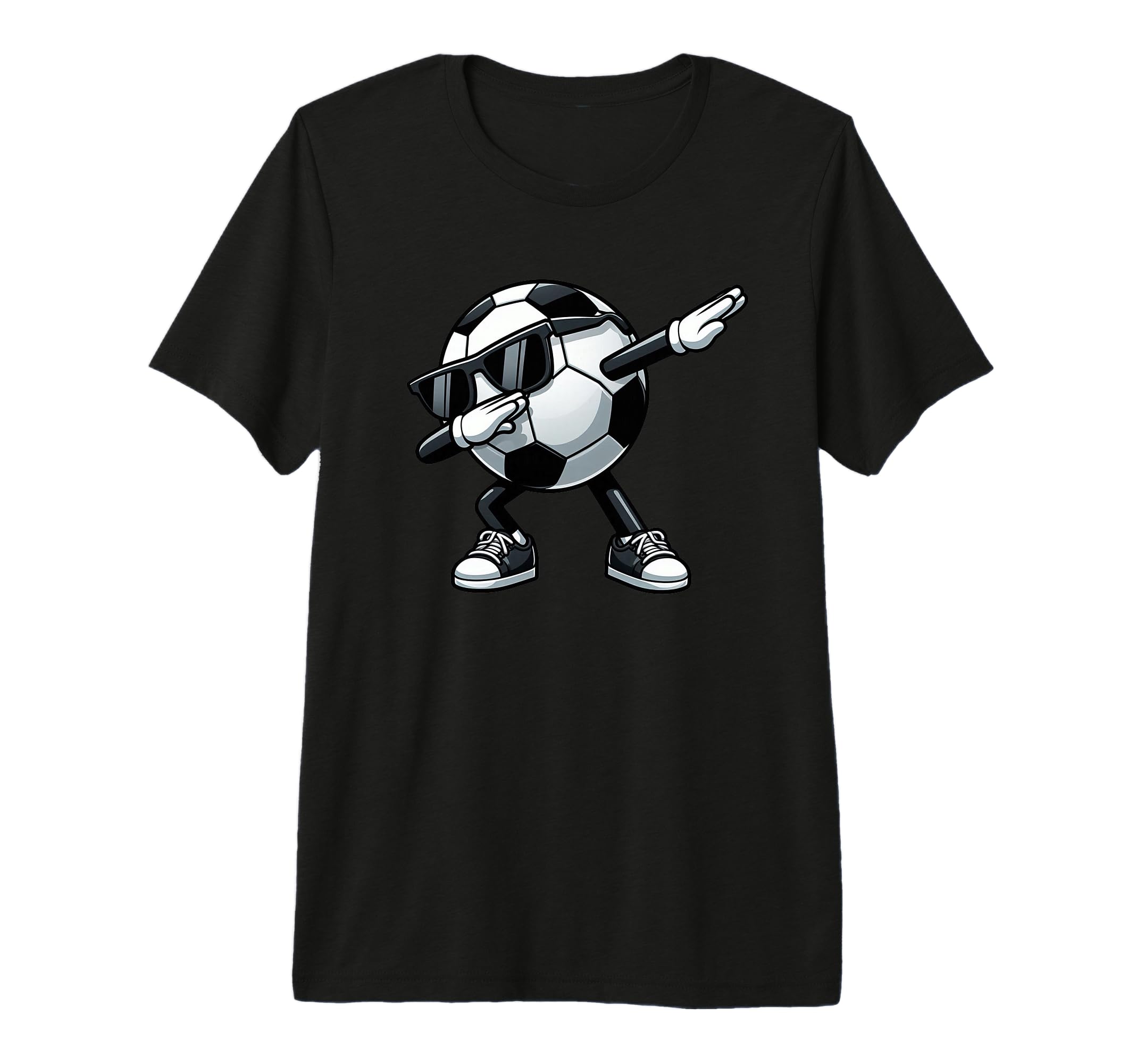 Dabbing Soccer Ball Soccer Sports T-Shirt - Minimalist Print for Adults