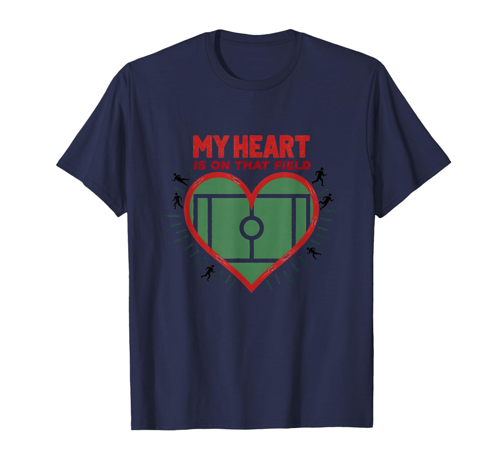 My Heart Is That Field Soccer Fan T-Shirt - Trendy Graphic for Adults